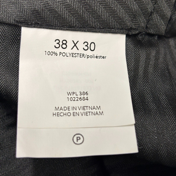 Haggar Straight Fit Men Corpcore Career Dress Pants Size 38X30 Gray Professional - Picture 4 of 10